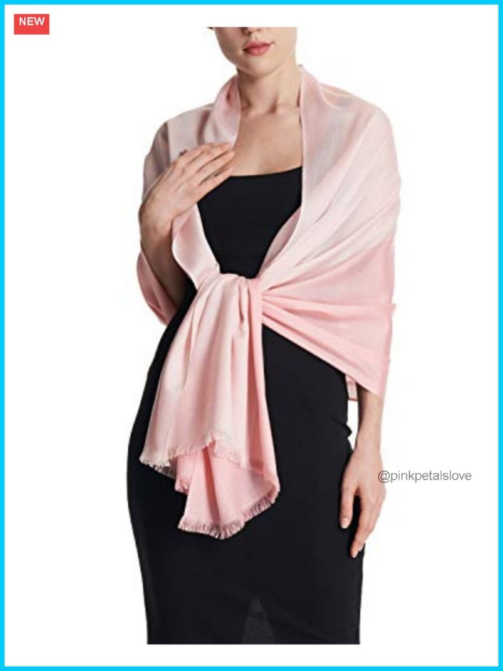 Wool Blend Pashmina Shawl Scarf Silky Soft Non Itchy Wrap